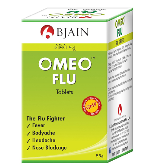 Omeo Flu Tablets Bjain Pharma India Available in Pakistan
