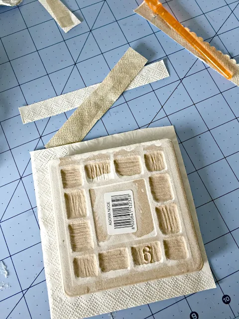 tile coasters with napkins