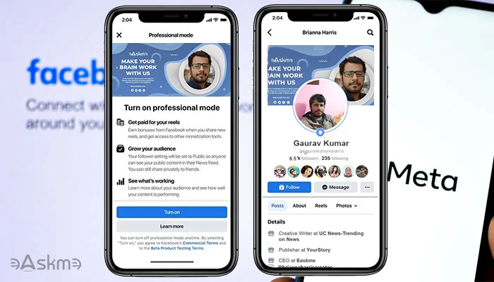 Meta has Launched Professional Mode for Facebook Profiles: eAskme