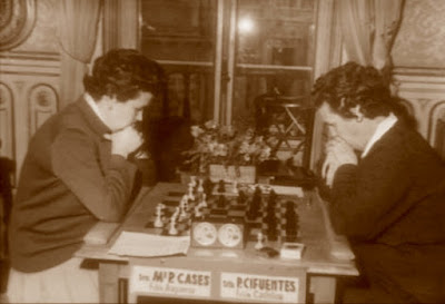 Partida Cases-Cifuentes del Campeonato de España femenino 1964