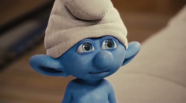 Screen Shot Of The Smurfs (2011) Dual Audio Movie 300MB small Size PC Movie