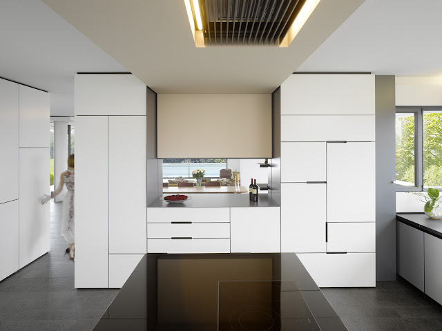 Photo of modern minimalist kitchen in an amazing home