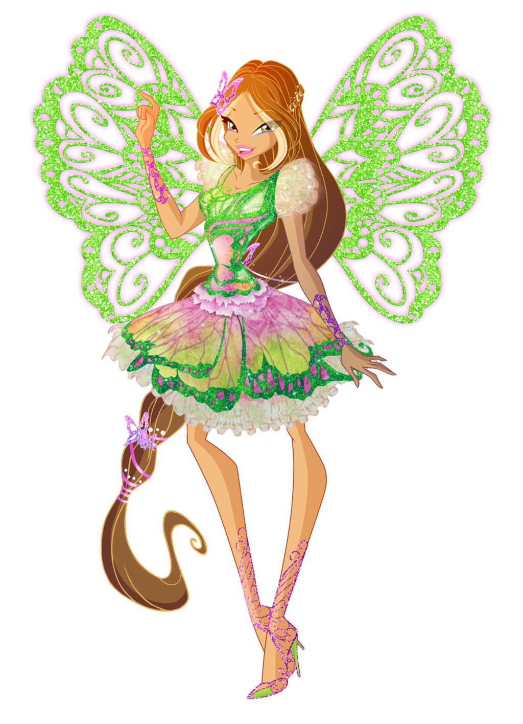  Winx  Club  Fairies Flora  Butterflix