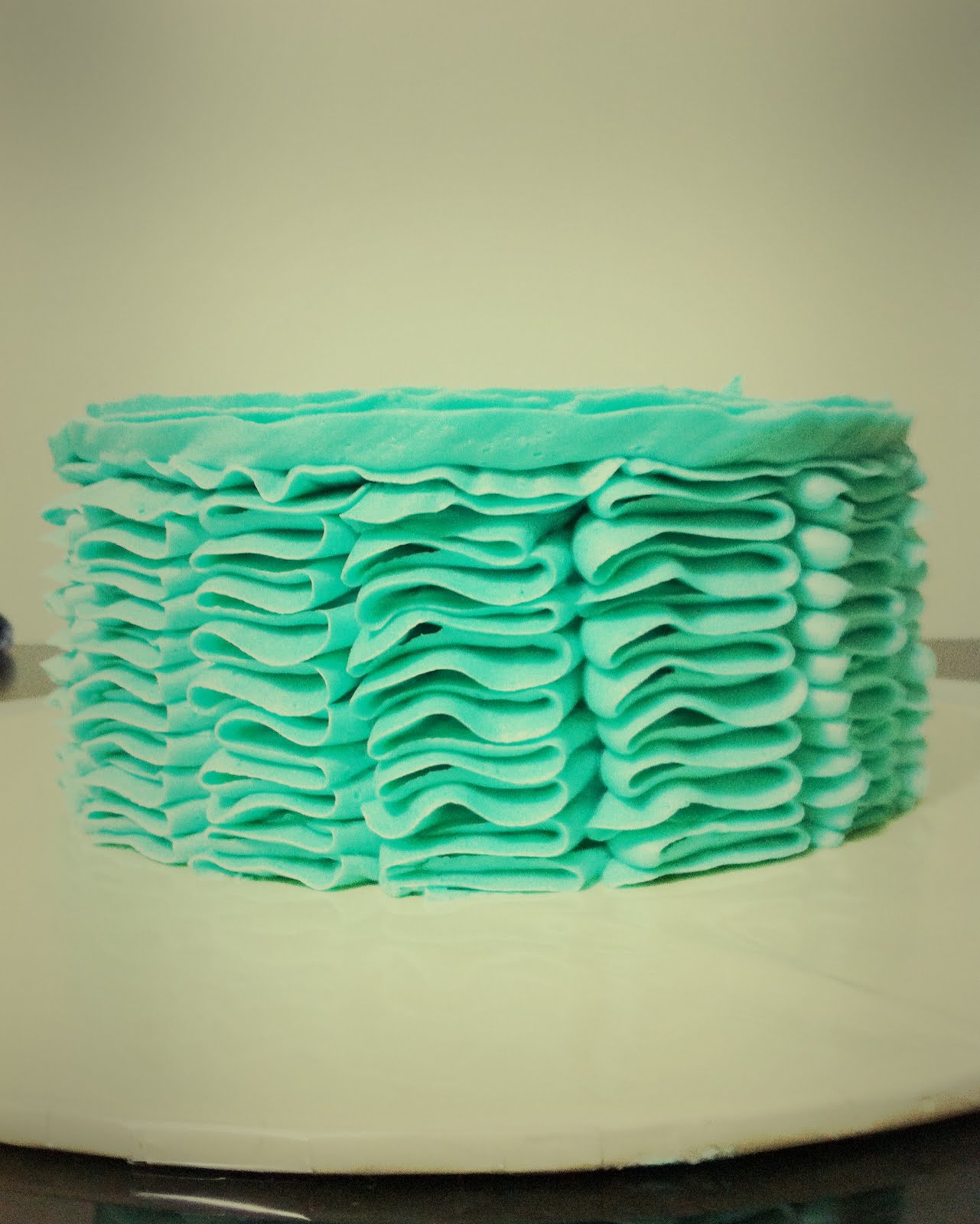 how buttercream buttercream sweet make cake Sweet Art to by  Moments: ruffle Milbreé so Cakes not Turquoise