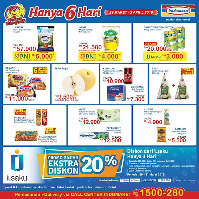 #Indomaret - #Promo #Katalog 6 Hari Periode 29 - 02 April 2019