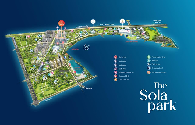 Vị trí của The Sola Park và Imperia Smart City