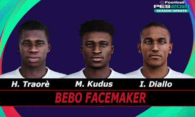 PES 2021 Faces Traore, Kudus & Diallo by Bebo