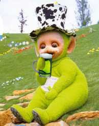 Dipsy on his 8th green beer.