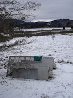 Snow Coops and Field view from the East