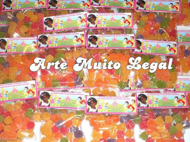 Arte muito legal - Convites infantis de aniversário e lembrancinhas