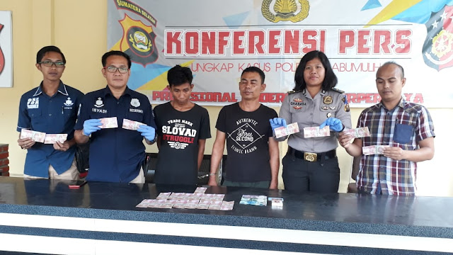 Dua Pelaku Pengedar Uang Palsu Di Bekuk Polisi