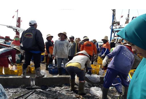 KUNJUNGAN LAPANGAN KEHIDUPAN NELAYAN TASIK AGUNG KABUPATEN 