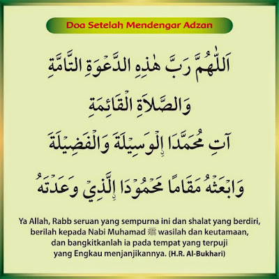 Download Doa Mendengar Adzan Dan Setelah Adzan Sunnah