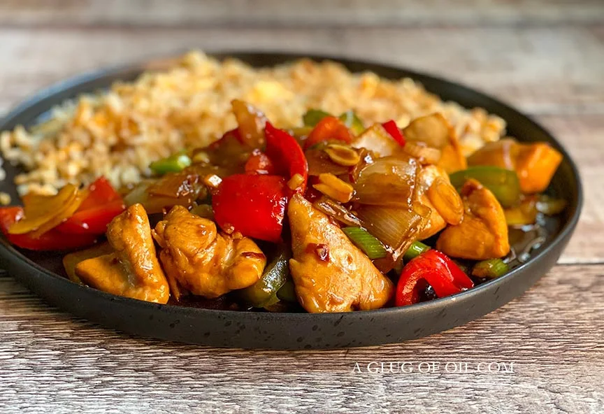 Kung Pao Chicken - a quick stir-fry spicy chicken recipe