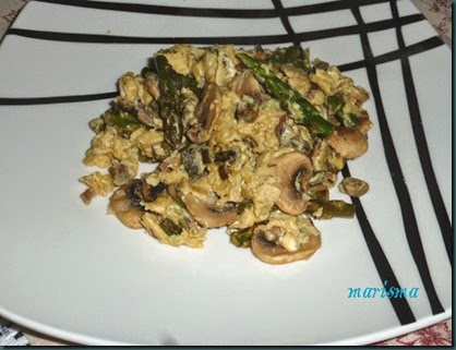 revuelto de trigueros y champiñon5 copia