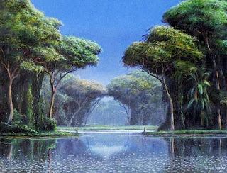 Playas y Bosques en Pinturas Realistas