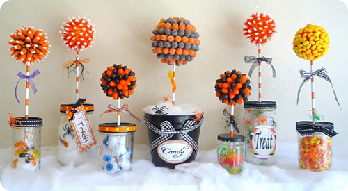 halloween candy topiery