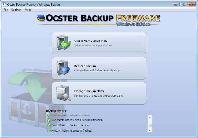 تحميل برنامج Ocster Backup لعمل نسخة احتياطيه للويندوز