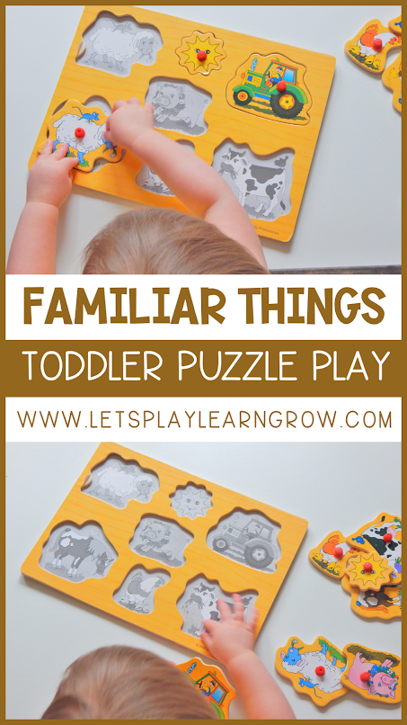 Puzzles are fantastic simple independent play activities for toddlers, preschoolers and school aged children. The pegs on the puzzles are great for strenghtening those fine motor skills in little learners. Puzzles are a great addition to any tot school curriculum.
