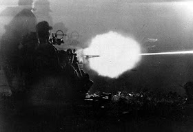 Germany soldiers in action with a 20mm anti-aircraft gun FlaK 30, against Allied troops in Italy, 1943.