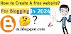 How to Make a Free  Website ? For blogging in 2024 