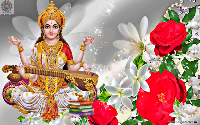 Goddess Sarasvati Background Images,  वसंत पंचमी Goddess