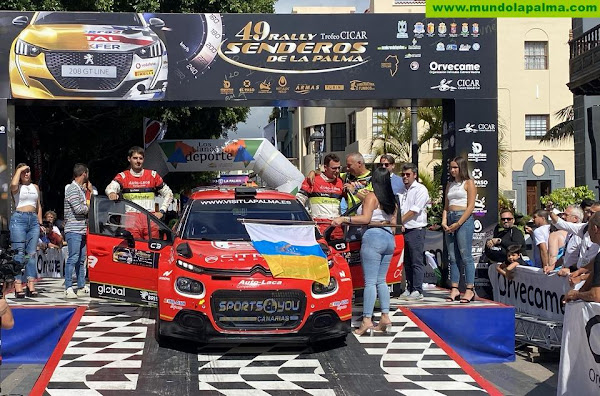 Miguel Suárez y Eduardo González lideran el 49 Rally Senderos de La Palma tras la primera jornada