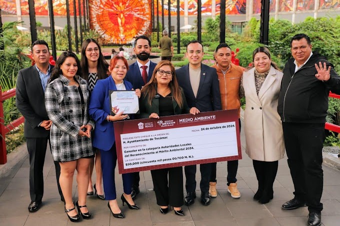  Tecámac recibe el reconocimiento al Mérito Ambiental 2024 