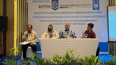 KONSEPSI dan TRANSFORM Adakan Workshop Penyusunan Draf Dokumen Pembangunan Rendah Karbon dan Berketahanan Iklim di NTB