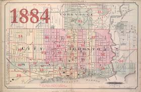 1884 Goad Atlas of the City of Toronto - Key Map