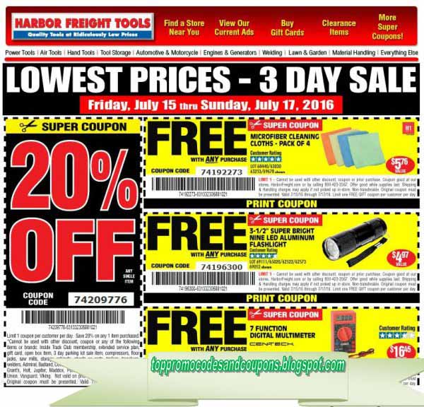 free promo codes and coupons 2022 harbor freight coupons