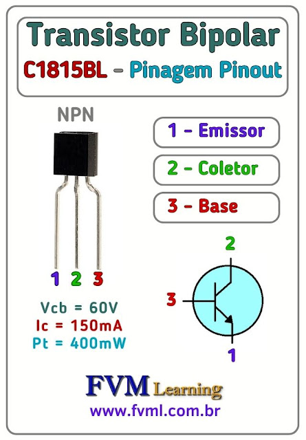 Datasheet-Pinagem-Pinout-transistor-NPN-C1815BL-Características-Substituição-fvml