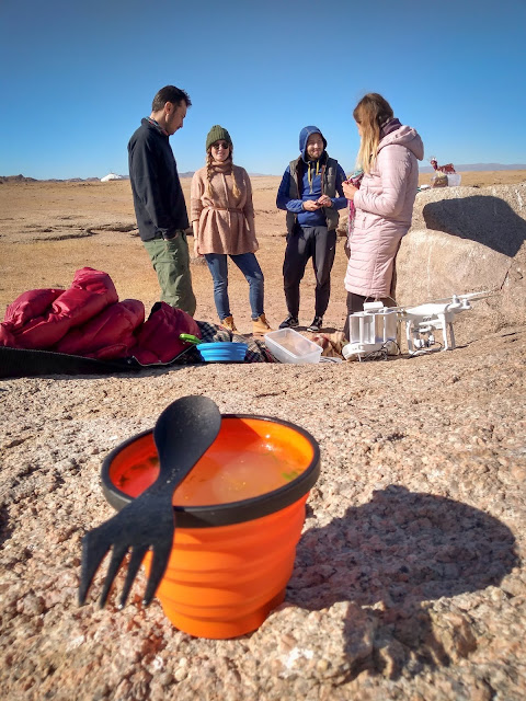 With Jules, Vadim & Elena at Lake Achit, Mongolia