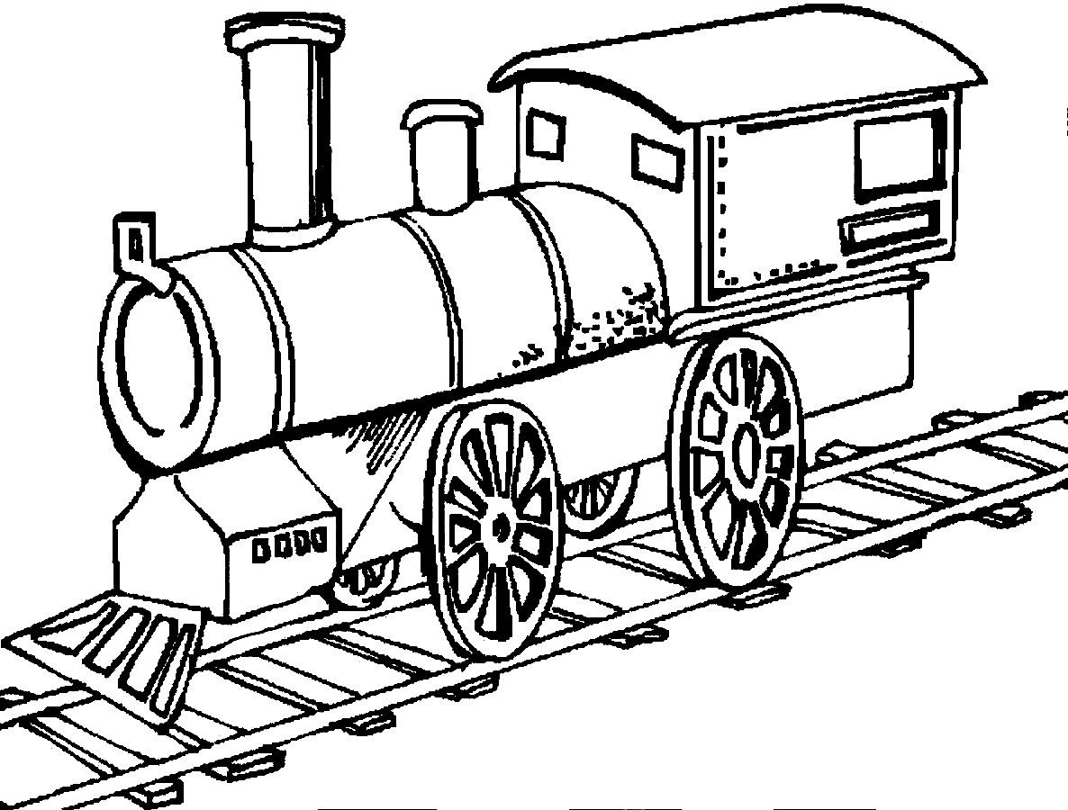 Trains Transportation Coloring Pages