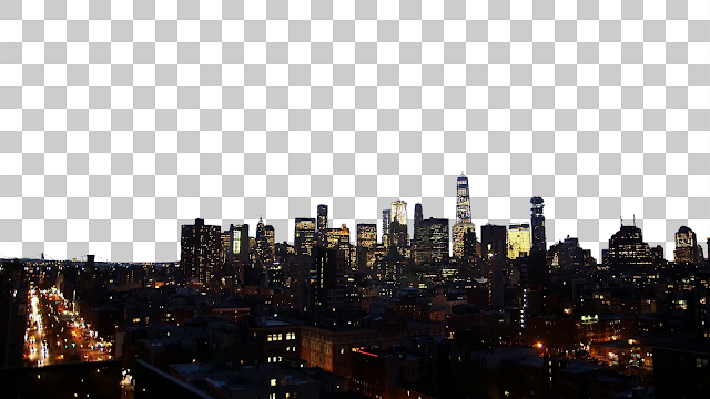 Manhatten timelapse with the background/sky removed.