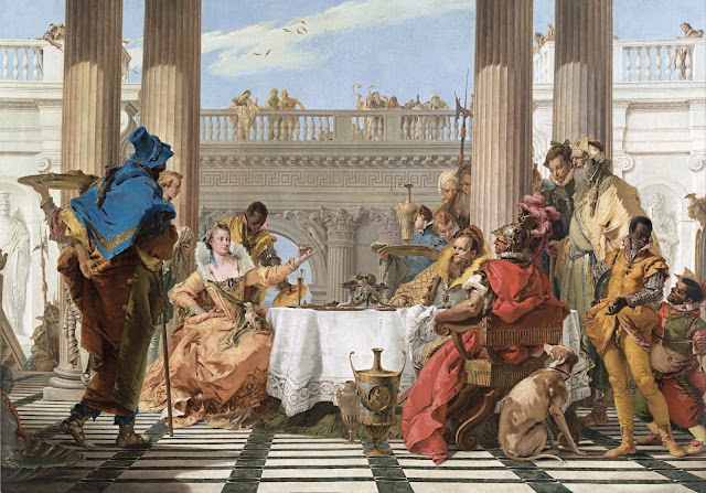 Знаменитая картина Джованни Баттиста Тьеполо «Пир Клеопатры» (написанная в 1743–1744 гг.)