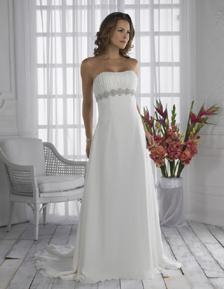 Wedding dress simple and elegant