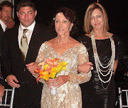 . (above with her son and her daughter) got married in Hollywood, Florida. (sdc )