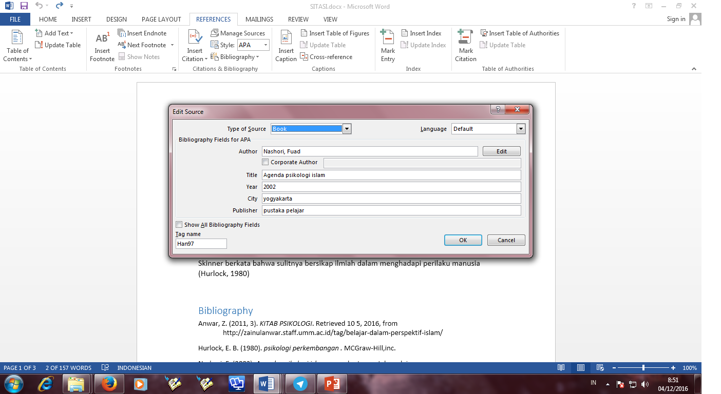 sitasi dan bibliografi