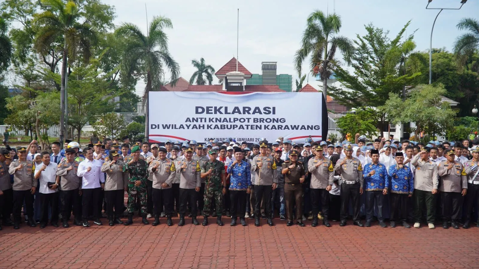 Forkopimda Karawang Satukan Visi, Gelar Deklarasi Anti Penggunaan Knalpot Brong