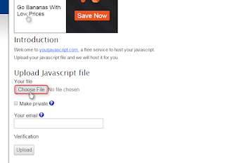 Menyimpan File Javascript di Yourjavascript.com