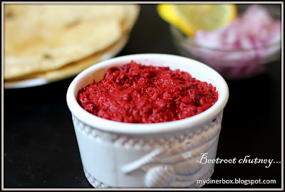 Beetroot chutney,chutney,idli chutney,dosa chutney,different chutney,beetroot