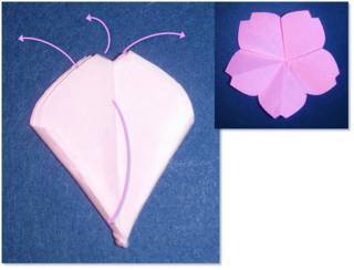 Cara Membuat Bunga Sakura dari Kertas Origami