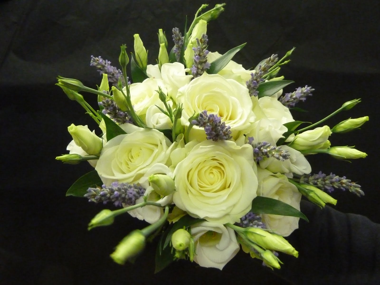 types of flowers roses Small White Flowers and Lavender Roses | 1600 x 1200