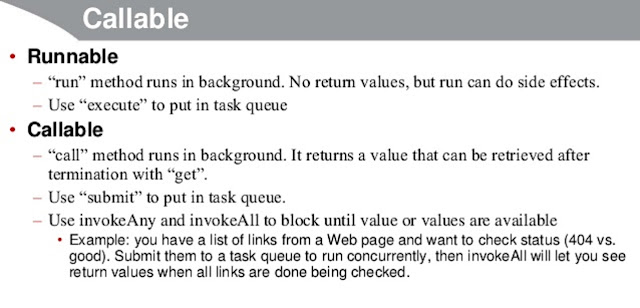 Runnable vs Callable in Java