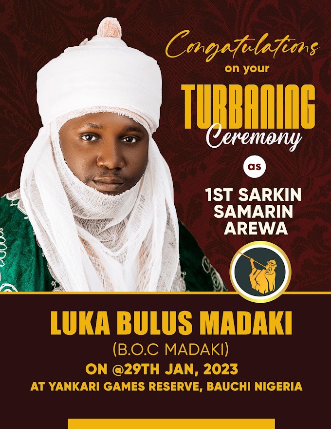 Nigerian Rapper “Boc Madaki” Coronated As “1st Sarkin Samarin Arewa” In Bauchi State