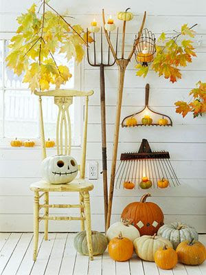 how to decorate for fall halloween, not scary