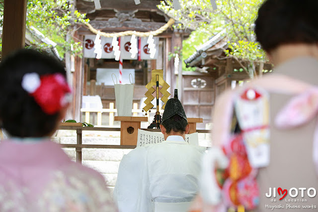 彦根市の新神社でのお宮参り出張撮影