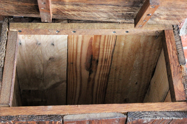 Reclaimed Wood Flour Bin Made From Pallet Wood