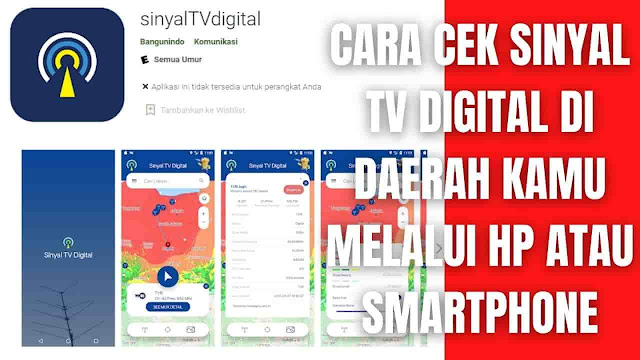 Cara Cek Sinyal TV Digital Di Daerah Kamu Melalui Hp atau Smartphone Di dalam upaya untuk mengetahui mengenai kekuatan sinyal dari TV digital di daerah tempat tinggal kita, maka bisa menggunakan sebuah aplikasi yang dinamakan Sinyal TV Digital. Untuk mengetahui penggunaannya silahkan ikuti langkah-langkah ini :  Unduh dan Instal aplikasi Sinyal TV Digital melalui Google Play Store atau App Store pada hp atau smartphone Setelah itu nyalakan GPS atau Lokasi pada hp Jika sudah silahkan Buka Aplikasi Tersebut Lalu pilih Ikon Bulat Target pada bagian bar bawah aplikasi setelah itu tunggu beberapa saat (Bisa juga dengan menulis nama tempat tinggal atau kecematan pada bar cari lokasi) Setelah itu maka akan muncul beberapa warna yang menandai wilayah tempat tinggal kita, warna ini bertujuan untuk memberitahu kekuatan sinyal TV digital di daerah kita contohnya jika Berwarna Merah Maka Sinyal Kuat Berikut arti warna yang menandai wilayah daerah kita : Orange dan Merah menandakan Sinyal Kuat, > 56 dBuV/m Hijau Mudah, Hijau Tua, dan Kuning menandakan Sinyal Sedang, 47-56 dBuV/m Putih, Abu-abu, dan Biru Langit menandakan Sinyal Lemah, 47 dBuV/m Selesai    Nah itu dia cara mengecek Sinyal TV Digital dengan cepat dan mudah, melalui bahasan di atas bisa diketahui bagaimana tips dan trik cek sinyal tv digital di daerah kita. Mungkin hanya itu yang bisa disampaikan di dalam artikel ini, mohon maaf bila terjadi kesalahan di dalam penulisan, dan terimakasih telah membaca."God Bless and Protect Us" Di dalam upaya untuk mengetahui mengenai kekuatan sinyal dari TV digital di daerah tempat tinggal kita, maka bisa menggunakan sebuah aplikasi yang dinamakan Sinyal TV Digital. Untuk mengetahui penggunaannya silahkan ikuti langkah-langkah ini :  Unduh dan Instal aplikasi Sinyal TV Digital melalui Google Play Store atau App Store pada hp atau smartphone Setelah itu nyalakan GPS atau Lokasi pada hp Jika sudah silahkan Buka Aplikasi Tersebut Lalu pilih Ikon Bulat Target pada bagian bar bawah aplikasi setelah itu tunggu beberapa saat (Bisa juga dengan menulis nama tempat tinggal atau kecematan pada bar cari lokasi) Setelah itu maka akan muncul beberapa warna yang menandai wilayah tempat tinggal kita, warna ini bertujuan untuk memberitahu kekuatan sinyal TV digital di daerah kita contohnya jika Berwarna Merah Maka Sinyal Kuat Berikut arti warna yang menandai wilayah daerah kita : Orange dan Merah menandakan Sinyal Kuat, > 56 dBuV/m Hijau Mudah, Hijau Tua, dan Kuning menandakan Sinyal Sedang, 47-56 dBuV/m Putih, Abu-abu, dan Biru Langit menandakan Sinyal Lemah, 47 dBuV/m Selesai    Nah itu dia cara mengecek Sinyal TV Digital dengan cepat dan mudah, melalui bahasan di atas bisa diketahui bagaimana tips dan trik cek sinyal tv digital di daerah kita. Mungkin hanya itu yang bisa disampaikan di dalam artikel ini, mohon maaf bila terjadi kesalahan di dalam penulisan, dan terimakasih telah membaca."God Bless and Protect Us"